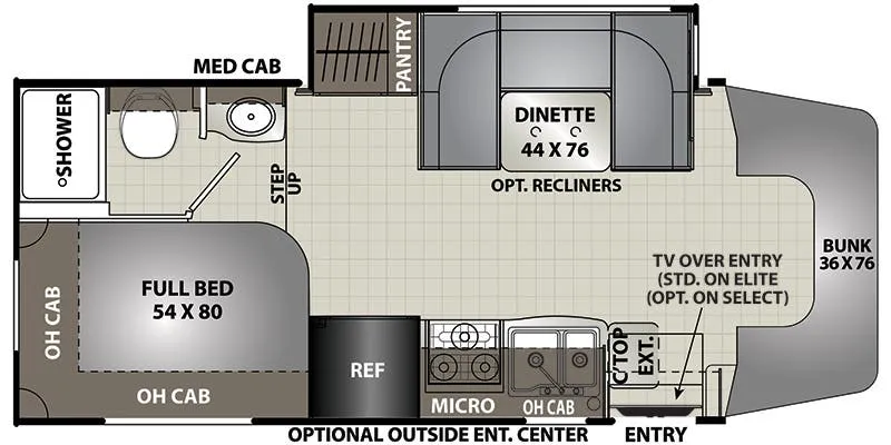 2024 Coachmen Prism Select 24CB - Floor plan