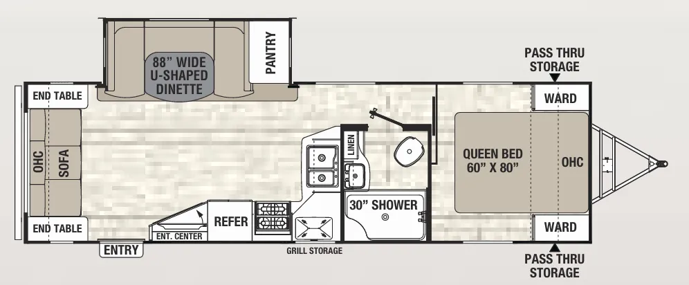 Coachmen Freedom Express Maple Leaf Edition 279 RLDSLE floor plan