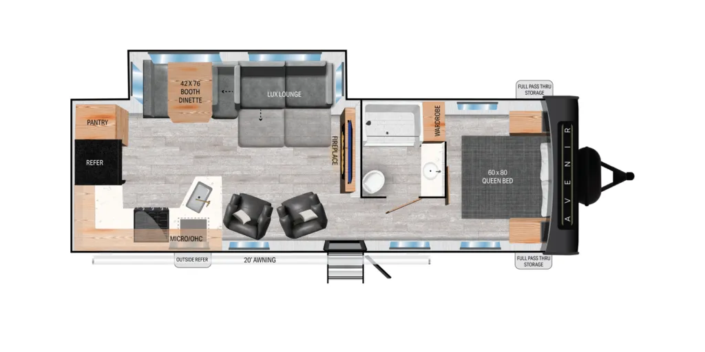 Cruiser RV Avenir 29RK floor plan