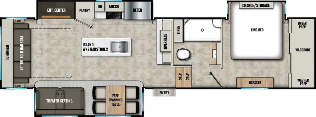 2025 Coachmen Chaparral 336TSIK floor plan