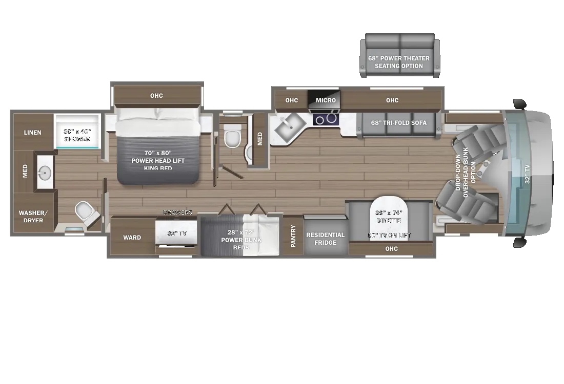 Entegra Coach Reatta XL 39BH floor plan