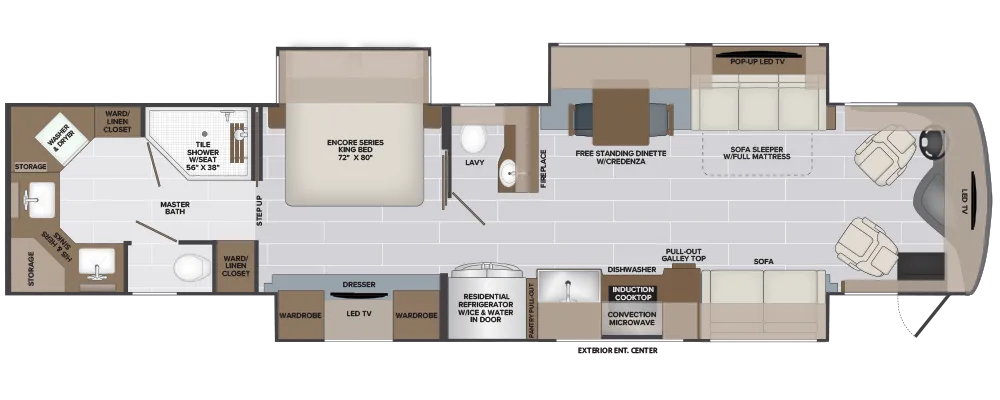 Holiday Rambler Armada 44LE floor plan