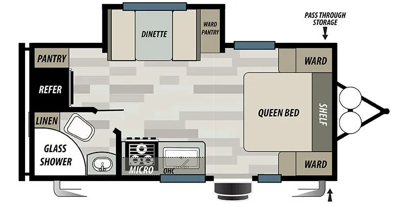 Forest River Sonoma 1800FQ floor plan