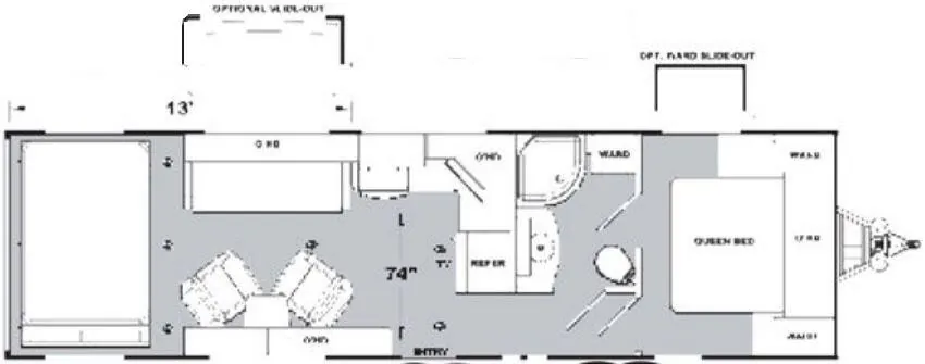 Eclipse Attitude 281BG floor plan