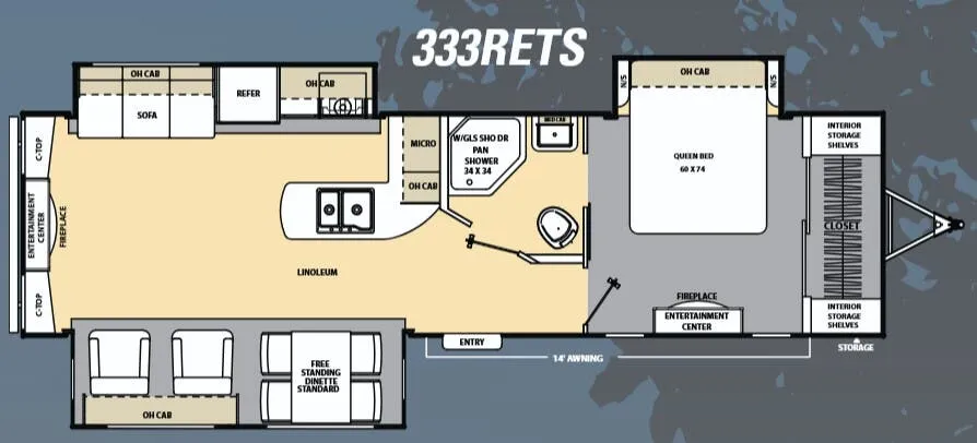 Coachmen Catalina 333RETS floor plan