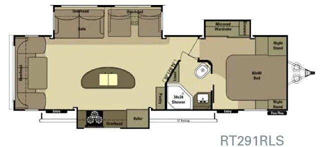 Highland Ridge Open Range Roamer RT291RLS floor plan