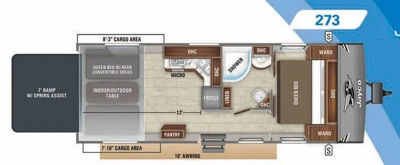 Jayco Octane Super Lite 273 floor plan