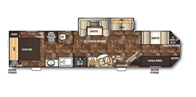 Forest River Cherokee 39P floor plan