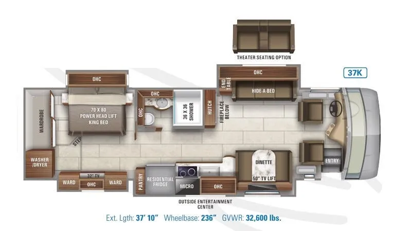 Jayco Embark 37K floor plan