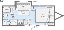 Winnebago Micro Minnie 2106FBS floor plan