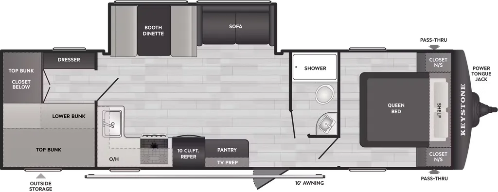 2026 Keystone Springdale Classic 291BRC floor plan