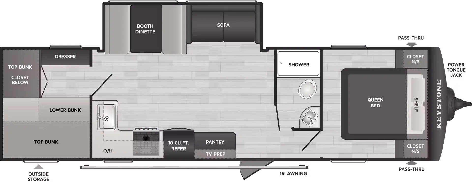 2026 Keystone Springdale Classic 291BRC - Floor plan