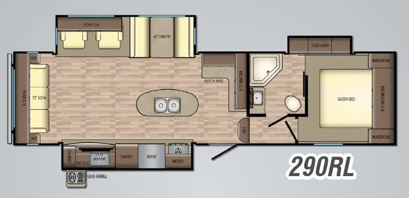 CrossRoads Volante 290RL floor plan