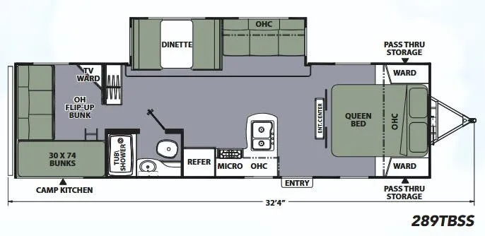 Coachmen Apex Ultra-Lite 289TBSS floor plan