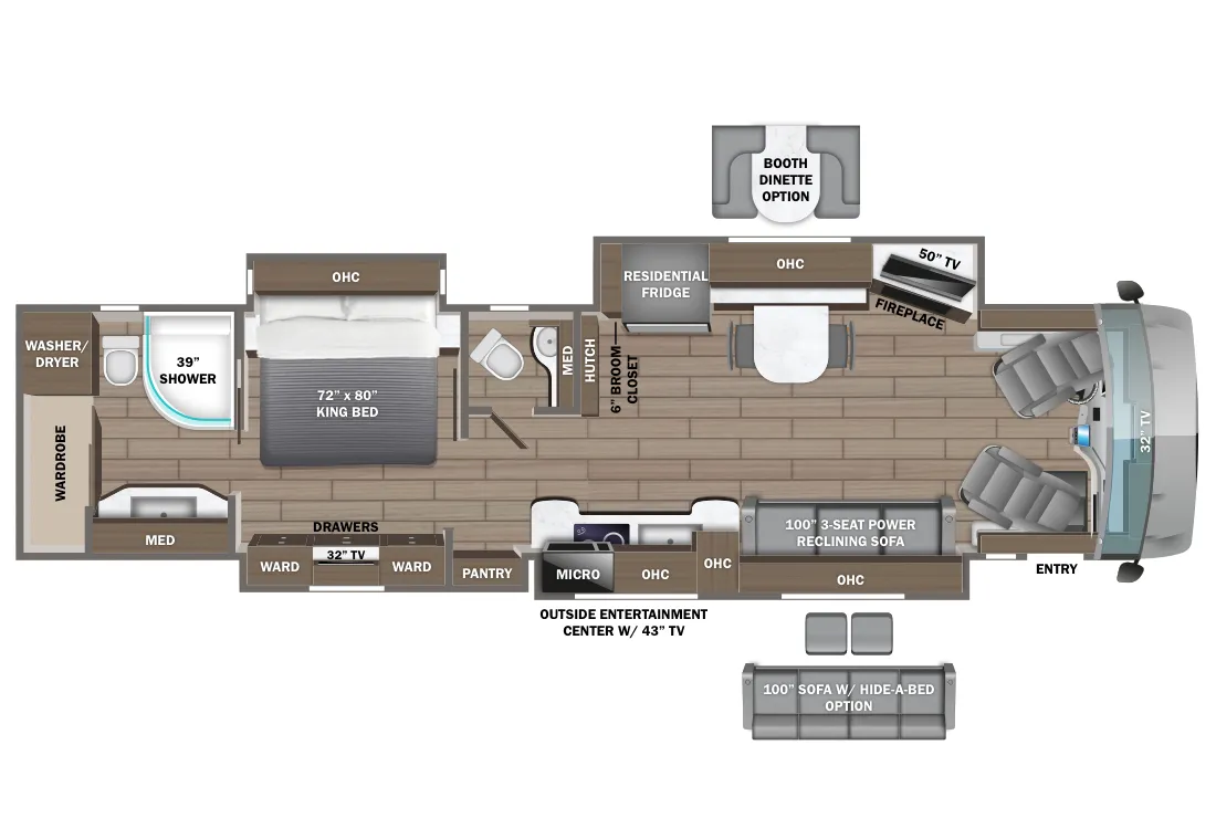 Entegra Coach Aspire 44B floor plan