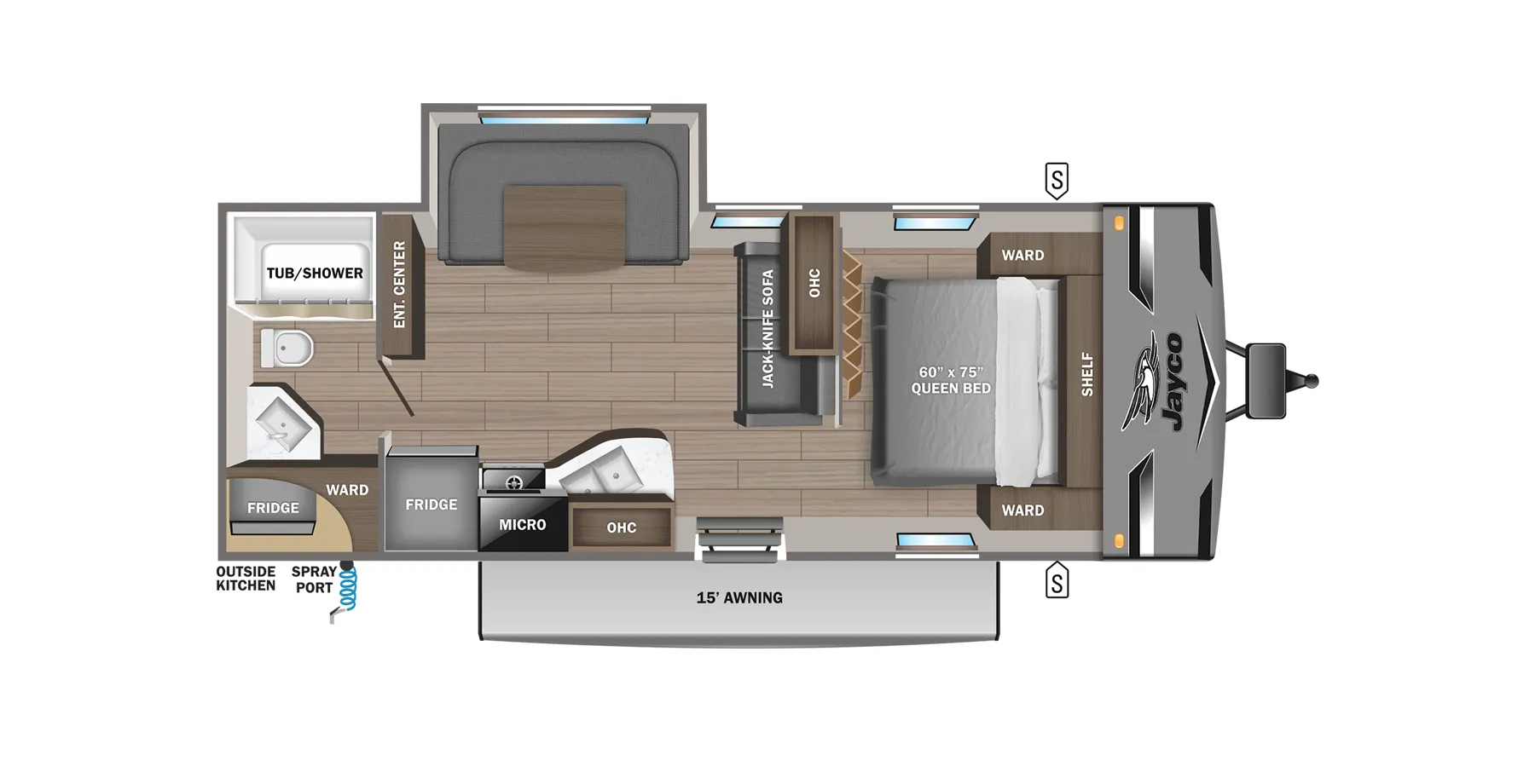 Jayco Jay Flight 247RBS floor plan