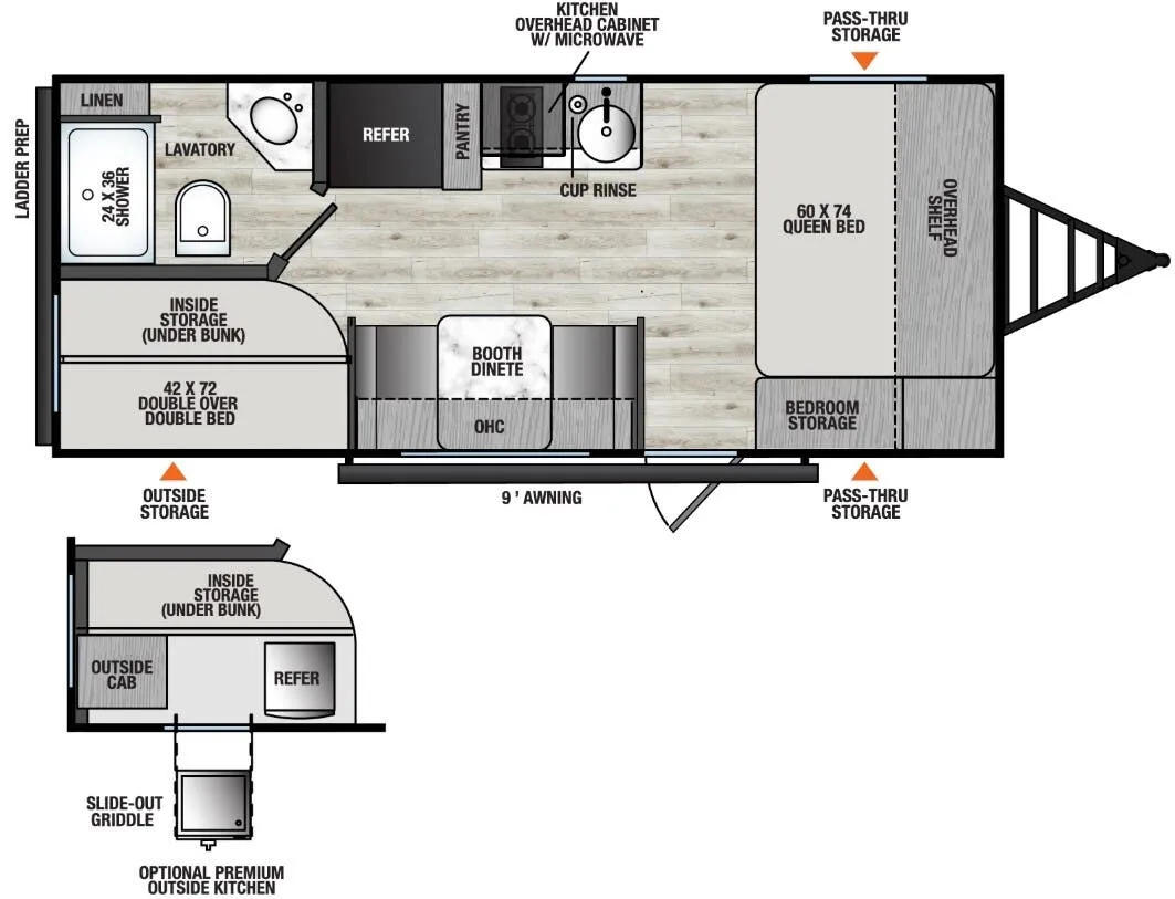 2026 Coachmen Clipper 4K Series 18BH - Floor plan