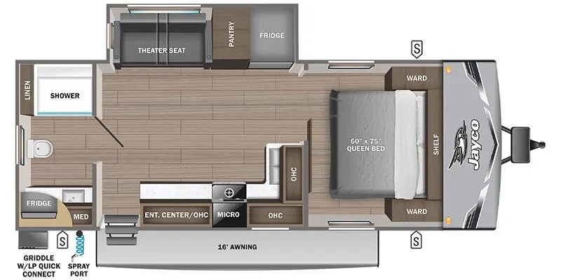 Jayco Jay Flight 240RBS floor plan
