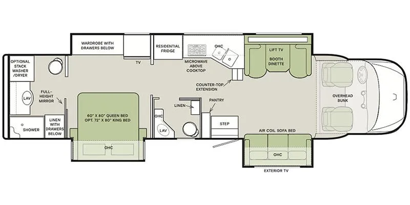 2022 Tiffin Allegro Bay 38 BB floor plan