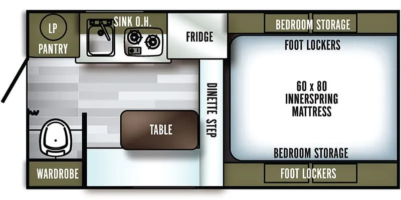Palomino Backpack SS-1240 floor plan