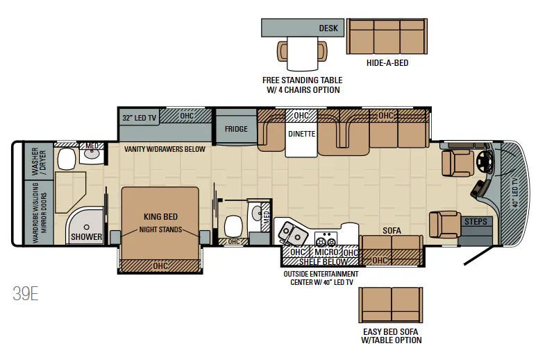 Entegra Coach Aspire 39E floor plan
