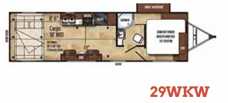 Forest River Work and Play 29WKW floor plan