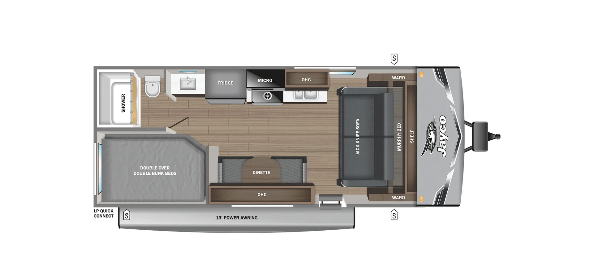 2026 Jayco Jay Flight SLX 211MBW - Floor plan