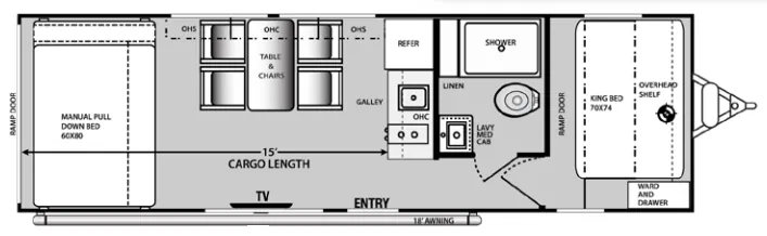 Genesis Supreme Overnighter SS2400 floor plan
