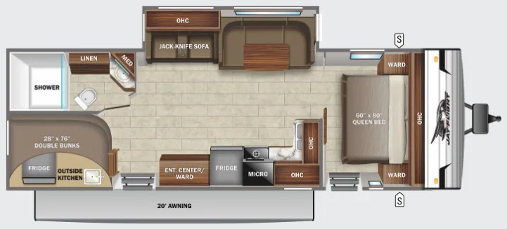 Jayco Jay Flight SLX 8 286BHSW floor plan