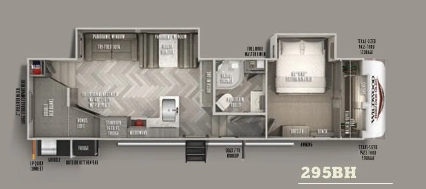 Forest River Wildwood Heritage Glen 295BH floor plan