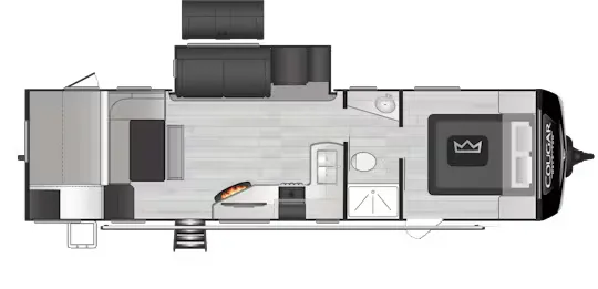 Keystone Cougar Half-Ton 30BHS floor plan