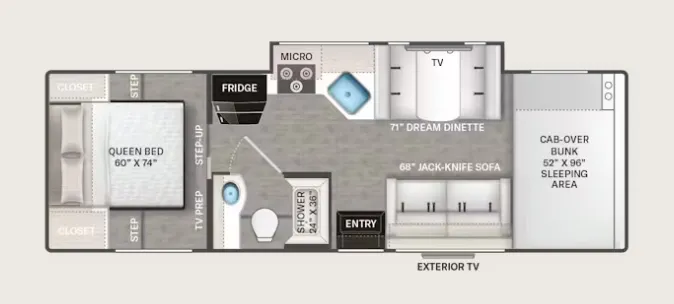 Thor Motor Coach Freedom Elite 28HE floor plan