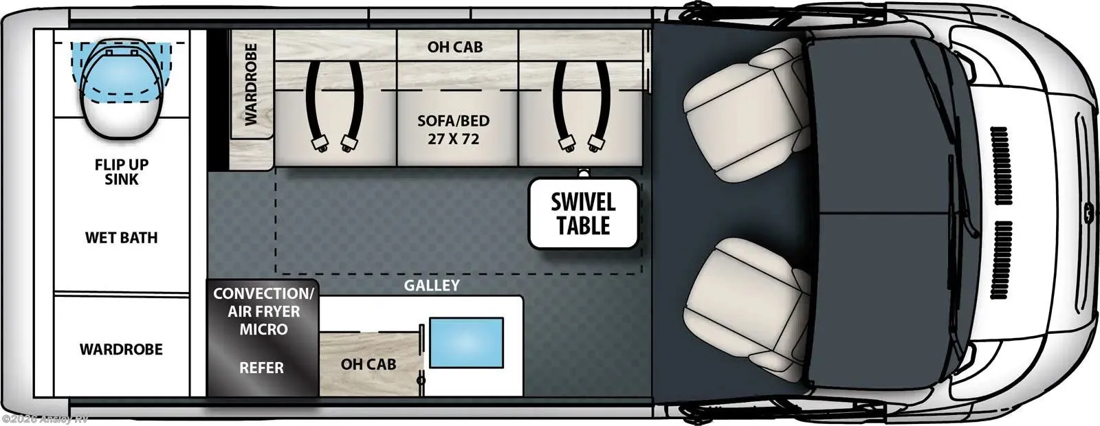 2026 Coachmen Pixel 1.8RB - Floor plan