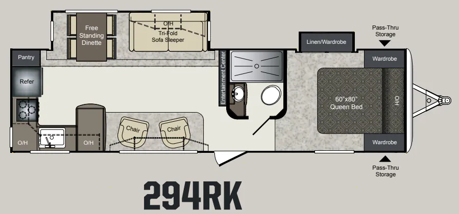 Keystone Laredo 294RK floor plan