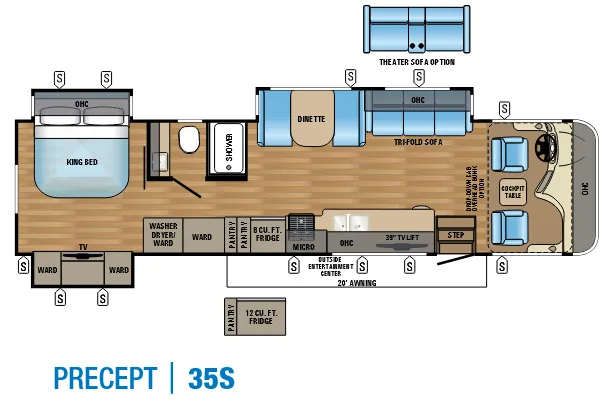 Jayco Precept 35S floor plan