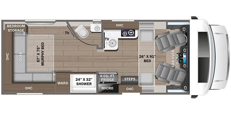 Entegra Coach Qwest 24N floor plan