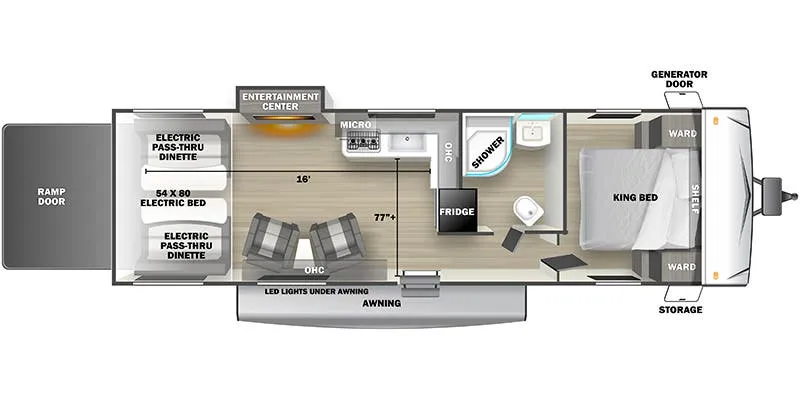 Forest River Stealth 2700SLS floor plan