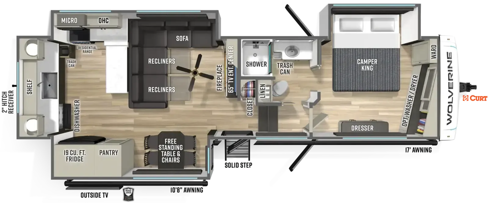 Forest River Wolverine 32JF floor plan
