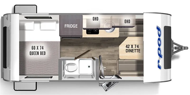 2024 Forest River R-Pod RP-171 floor plan