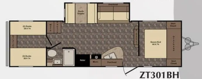 CrossRoads Z-1 1 ZT301BH floor plan
