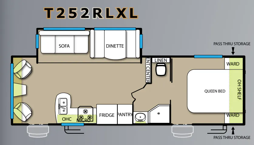 Forest River Salem Cruise Lite 252RLXL floor plan