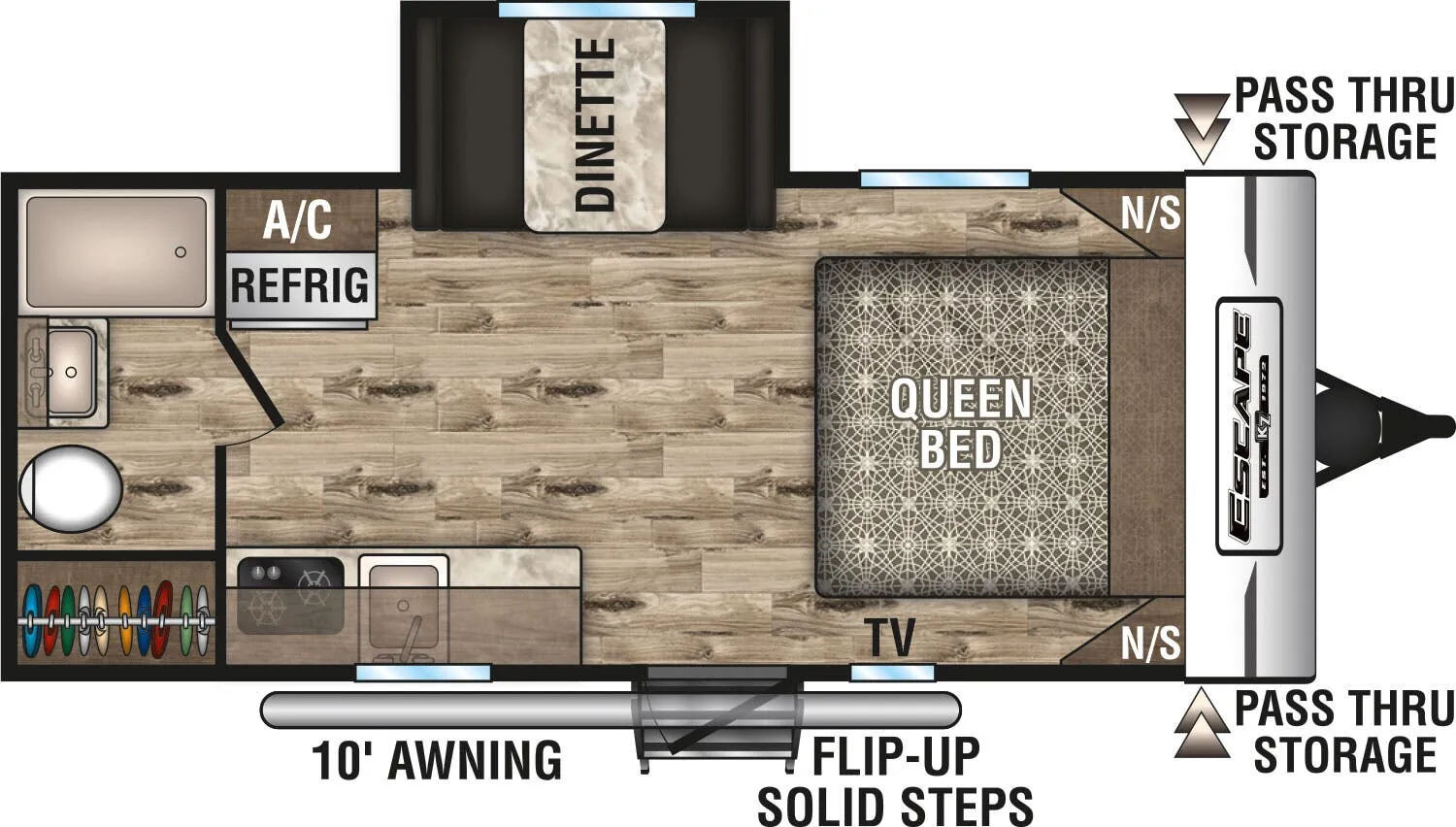 K-Z Escape E181RB floor plan