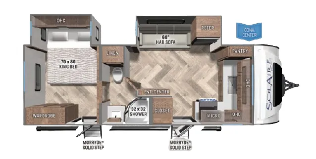 Palomino Solaire 230FKBS floor plan