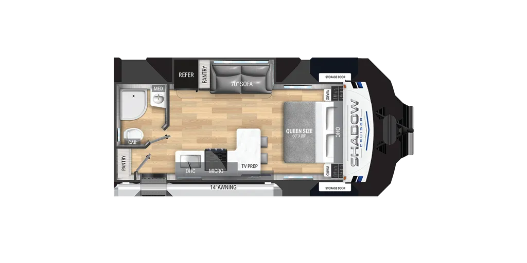 2025 Cruiser RV Shadow Cruiser 235RBS floor plan