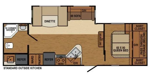 Augusta RV Flex 26RBK floor plan
