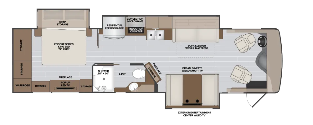 2024 Holiday Rambler Nautica 33TL - Floor plan