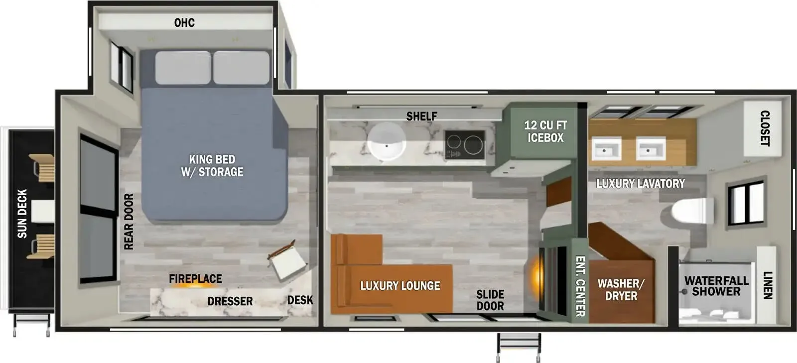 2024 Forest River IBEX RV Suite RVS2 - Floor plan