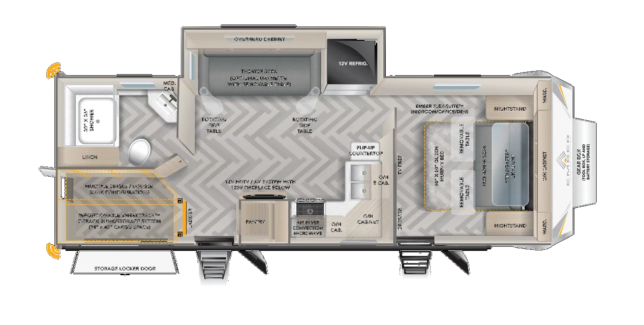 2024 Ember RV Touring Edition 24MSL - Floor plan