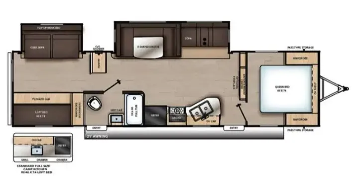 Forest River Aurora 32BDS floor plan
