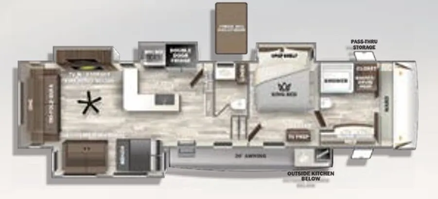 Forest River Sabre 38RLH floor plan
